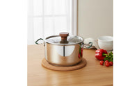 4 Pieces Camping Cookware Kit Resistant Camping Pot Set Outdoor Use Portable Cooktop Cookware for Campers