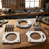 Engine Series K Throttle Body Adapter Billet Aluminum Throttle Body Adapter with Gasket Custom Aftermarket for Car Tuners