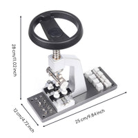 Watch Case Opener Tool with 6 Dies Heavy-Duty Watch Case Opener Anti-Slip for Workbench