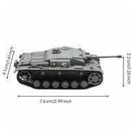 Ready to Display 1:72 Scale German Assault Highly Collectible WWII StuG III F Model for Collectors, Desk Decoration, Scene Setting Building