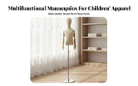 Elegant Design Children's Clothing Display Form Sturdy Construction Child Mannequin Torso Lightweight Kids Dress Form Stand Stable Base for Boutique Owners, Fashion Designers, Retail Window Displays, Boutiques, Photography Studios, Craft Exhibition