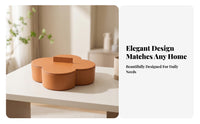 Removable Divider Four-Compartment Box Four-Lobed Storage Box Lidded