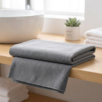 Fuzzless Microfibre Cloth, High Absorbency Microfibre Towel for Glass and Mirrors, Washable Dark Grey Cleaning Tool