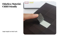 30 Pieces Pre-Cut Blackboard Magnetic Material Ready to Use Peel and Stick Magnetic Material Sheet Multipurpose for Classroom