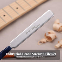 Long-Lasting Guitar Fret File Set Comfortable Grip Fret Crowning File Portable for Guitarists, DIY Enthusiasts, Workshop, Music Studio, Home