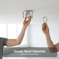 High Load Capacity Heavy Duty Ceiling Hook Suspended Aerial Swing Hook Fully Welded Loop Stainless Steel Swing Hanger Easy Installation for Fitness Enthusiasts, Homeowners, Parents, Home Gym, Indoor, Garage, Outdoor