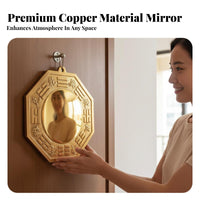 Ward off S Negative Energy Chinese Bagua Mirror Auspicious Convex Concave Bagua Mirror Brings Good Fortune Chinese Safeguarding Amulet Traditional Design for Homeowners, Spiritually-Minded People, Business Owners, Doorway, Home Entrance, Balcony