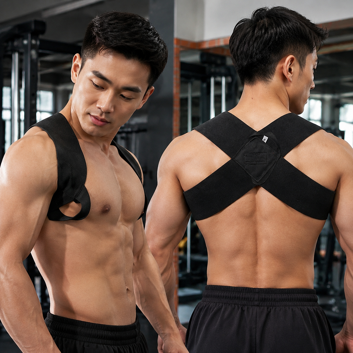 Back Support Belt XXL, Posture Corrector Back for Women Men, Adjustable Back Trainer, Elastic Breathable for 85-95kg