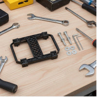 Sturdy Quick-Release Buckle Long-Lasting Basket Bracket with Screws and Nuts Strong Mounting Adapter with Screws and Nuts Adjustable for Commuters