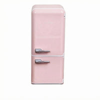 Dollhouse Refrigerator Interior Light Dollhouse Fridge Silver Handles 1:12 Scale Fridge