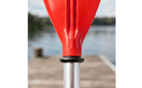 Paddle for Kayaking 4-Section Aluminum Paddle for Kayaking Straight Shaft Water Sports Gear for Kayaking, Inflatable Boat, Rafting