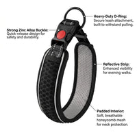 Adjustable Fabric Dog Collar, Lightweight Pet Neckwear, Breathable Puppy Strap, Durable Small Dog Accessory, Stretchable Pet Collar