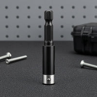 Hex Shank Socket Adapter Ball-Lock Hex to Socket Adapter Drive Converter Coated Finish