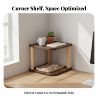 Space-Saving Design Triangular Desktop Stand Multi-Functional Corner Monitor Stand with Storage Stable Structure Desk Shelf Easy Assembly for Students, Telecommuting Workers, Gamers, Study Table