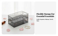 Transparent Makeup container Clear Design Cosmetic container accessible-topuncovereduncoveredtop reachibilityibility for Bedroom