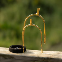 Polished Stainless Steel Spur with Strap Compact Equestrian Spur with Strap for Riders, Equestrians
