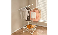 Foldable Clothes Drying Rack Space-Saving Laundry Drying Rack Adjustable Height Furniture Indoor for Apartment