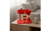 Cat Climbing Structure with Ladder Multi-Functional Cat Activity Soft Resting Area Top Perch Animal Furniture for Small Apartment