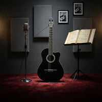 Notched Classical Guitar Smooth  39 Inch Classical Guitar Full Size String Instrument for Practice