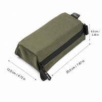 Compact MOLLE Pouch, Oxford Fabric First Aid Hip Bag with Carabiner, Tactical Tool Pouch for Hiking and Tours