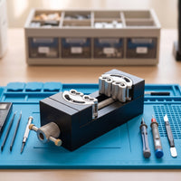 Mini Vise Clamp Portable Vise with Brass Handle Tool for Hobbyists