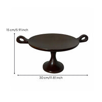 Double Handle Fruit Tray Decorative Retro Wooden Display Tray Fruit Platter for Guesthouse