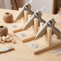 Thickened Hot Melt Glue Gun Stand with Heat Insulation Pad