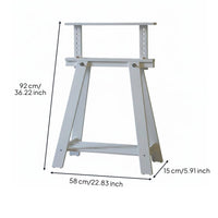 Wood Trestle Leg Versatile Wooden Sawhorse Minimalist Design V-Shaped Workbench Base for Artists, Photographers, Workshop, Outdoor