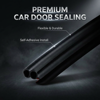 Car Door Edge Protector Soundproofing, Auto Interior Accessories Car Door Seal, B-Pillar Car Door Seal Strips Pack, Rubber Sealing Strip for Car Door