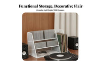 Vinyl Storage Rack Easy Reach Accessible Design CD Storage Shelf