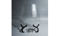 Motorcycle Windshield with Bracket Easy to Install Windshield Clear Motorcycle Windscreen with Bracket for Riders, Commuters, Commuting