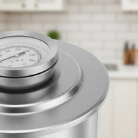 Meat Cooker with Thermometer Multifunctional Stainless Steel Steaming Canister
