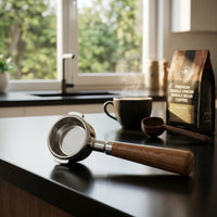 Stainless Steel Bottomless Portafilter Easy to Clean Espresso Machine Handle Detachable Design for Baristas