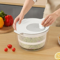 Easy to Clean Salad Dryer Food-Grade Salad Dryer with Strainer Sturdy Vegetable Dryer Cordless for Meal Prep