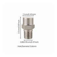 Even Atomization Stainless Steel Fan Nozzle Long-Lasting Flat Fan Nozzle Tip Rust-Proof for Professionals, Car Washing, Street Cleaning