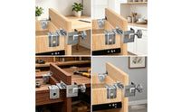 Drawer Panel Clamp Stainless Metal Side Mount Drawer Clamp Carpentry for Woodworkers, Carpenters, Cabinet Making, Furniture Assembly, Wood Shop