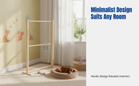 Pet Clothes Rack, Small Dog Wardrobe, Bedroom Floor Standing, Multi-Functional Storage, Solid Wood