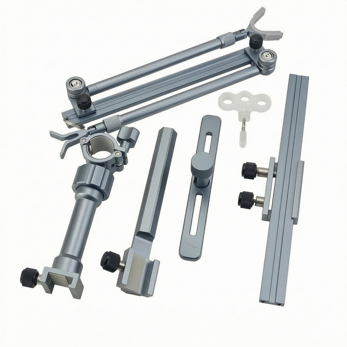 Anti-Slip Adjustable Fishing Rod Holder Screw-Locking Telescopic Rod Holder Knurled Telescopic Fishing Mount Sliding