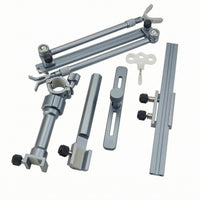 Anti-Slip Adjustable Fishing Rod Holder Screw-Locking Telescopic Rod Holder Knurled Telescopic Fishing Mount Sliding