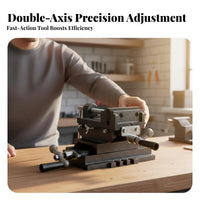 Heavy Duty Cross Slide Vise High Precision XY Bench Vise Long-Lasting Cast Iron Workholding Device Hardened Gripping Surfaces for Metalworkers, DIY Enthusiasts, Woodworkers, Drilling, Machine Shop, Workbench, Garage