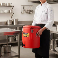 Stainless Steel Thermal Barrel Portable Hot and Cold Thermal Container Insulated Beverage Dispenser Sturdy Construction