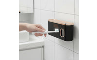 Toothbrush Holder with Sanitizer Space-Saving Toothbrush Holder with Sterilizer Compact Easy to Install for Family