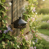 Bird Finial Hanging Bug Coil Holder Openwork Iron Bug Coil Holder Perforated Ash Catcher Ventilated for Garden, Camping