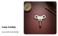 Design Clock Winding Key Fine Steel Material Mechanical Clock Winding Key Long-Lasting for Hobbyists, Living Room, Repair Shop, Workshop