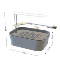 USB Powered Automatic Bird Shower Tub Easy to Install Parrot Bath Basin Plastic for Parrots, Lovebirds