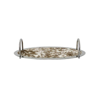 Stainless Steel Tray Modern Minimalist Decorative Tray Geometric Home Decor for Dressing Room, Living Space, Closet