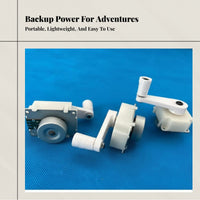 Mini Hand Crank Generator, Brushless, Permanent, Outdoor Emergency, High Performance