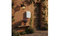 Wall-Mounted Mailbox Lockable Wall Mounted Mailbox Metal Letterbox Easy Installation Locking Metal Letterbox Sturdy Duty