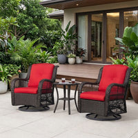 Garden Furniture Set U-Shaped Garden Sofa Modern Design Outdoor Furniture PE Rattan Hand-Woven Iron Frame