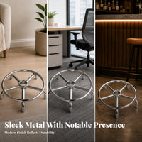 Reinforced Chrome Chair Base Frame Metal Round Swivel Chair Base